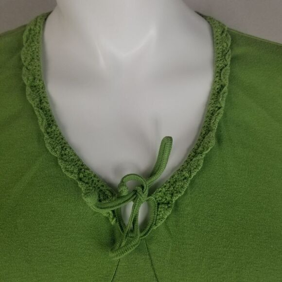 Cato Woman Lime Green Short Sleeve Shirt Size 18/20‎ - Picture 5 of 7